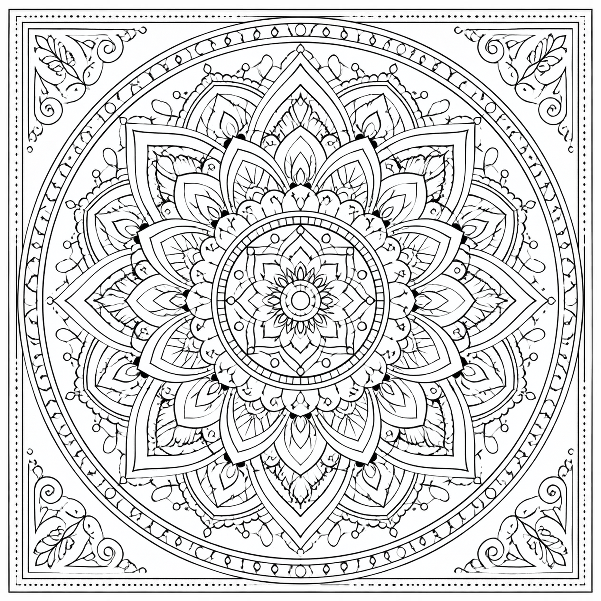 PlotTwist Mandalas Adult Coloring book