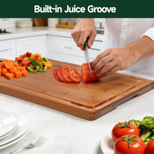 3-Piece Deep-Carbonized Bamboo Cutting Board, Carbonized