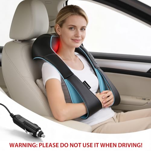 Mo Cuishle Women Men Gifts, Shiatsu Back Shoulder & Neck Massager with Heat