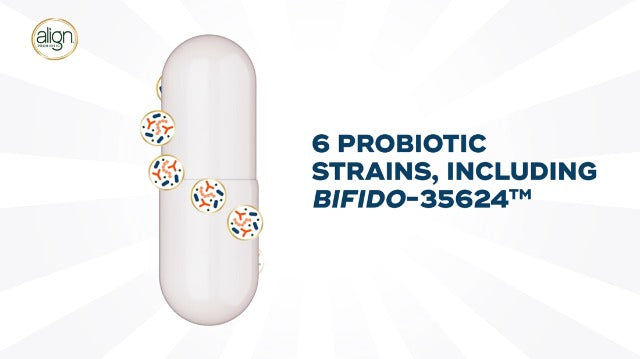 Align Probiotic, 70 Billion CFU, 6 Strain Blend, Probiotics for Women and Men, Daily Probiotics for Digestive Health, Helps Relieve Occasional Bloating & Gas 30 Capsules