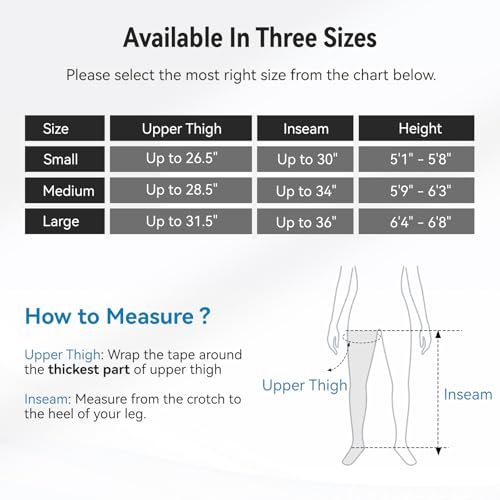 FIT KING Air Compression Recovery System, Full Leg Massager Boots (Medium)