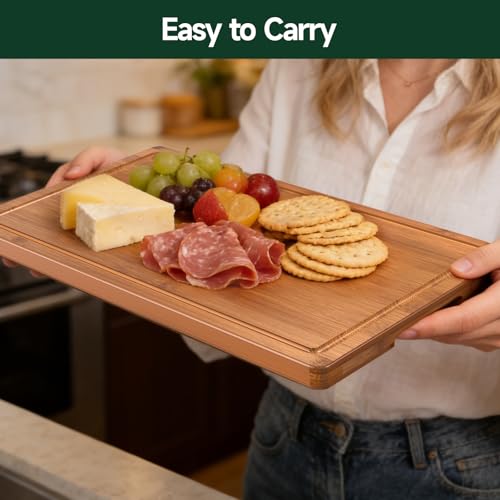 3-Piece Deep-Carbonized Bamboo Cutting Board, Carbonized