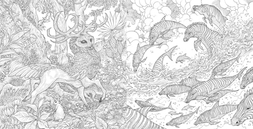 Dream Menagerie A Fantastical Hybrid Animals Coloring Book