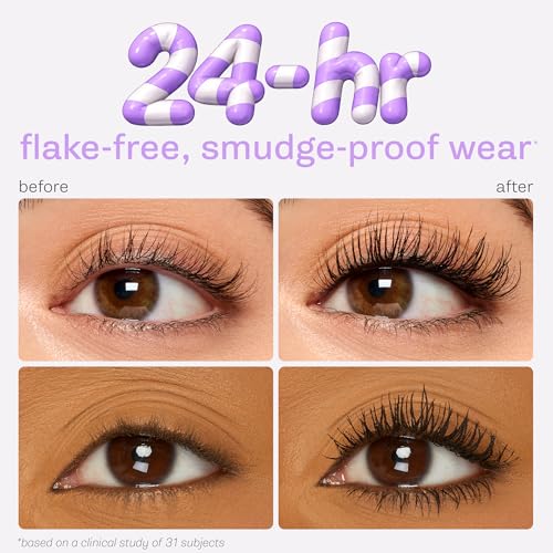 tarte tartelette tubing mascara – Lash Extensions in a Tube, Easy-to-Remove Eye Makeup, Clinically Proven to Volumize & Curl, 24Hr Smudge-Proof Longwear, Vegan & Cruelty-Free