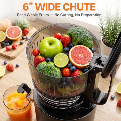 Godspeeds 6-inch Chute Cold Press Juicer Machine