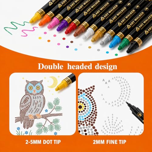 Dot by Letter Adult Coloring Book with 12 Markers
