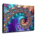 YuplaN Modern Abstract Art Fractal Patterns Canvas Poster Holiday Gift HD Picture Modern Aesthetics Mural Wall Art Decoration (Unframed,12×16inch)