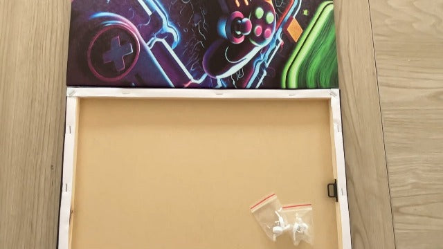BGFCE Gaming Room Decor Canvas Wall Art Set of 3 - Cool Video Gaming Theme Wall Decor, Gamer Paintings Picture Print for Teen Boys Room 12x16 inch Framed