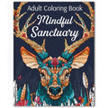 Animal Coloring Book for Men & Women with 31 Mindful Designs & Prompts