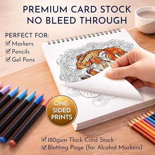 Mandala Coloring Book for Adults, 50 Unique Zodiac Designs, Spiral Bound