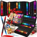 72 Acrylic Paint Markers, Dual-Tip Paint Pens, Black Bag by Artistro