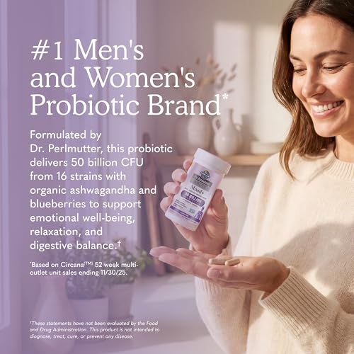 Garden of Life Dr. Formulated Mood+ Probiotic, 50 Billion CFU, Shelf Stable
