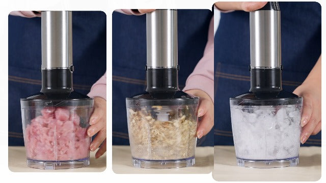 Turelar Immersion Blender Handheld Corded, 1100W 5 in 1 Hand Blender Set