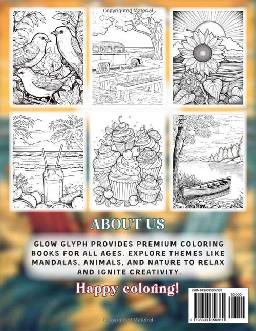 101 CALMNESS Adult Coloring Book — Relaxing Book to Calm your Mind and Stress Relief — Beautiful Designs of Animals, Landscape, Beach, House, Birds, Flowers, and more