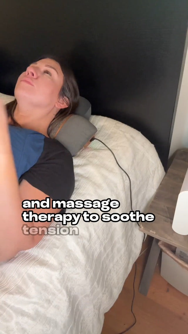 CALLIXE Original TheraPillow – 3-in-1 Neck Massager Pillow with Heat & Gentle Traction | Relaxing Neck & Shoulder Support with Vibration Massage, Wireless Design & USB-C Charging