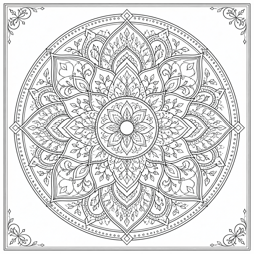 PlotTwist Mandalas Adult Coloring book