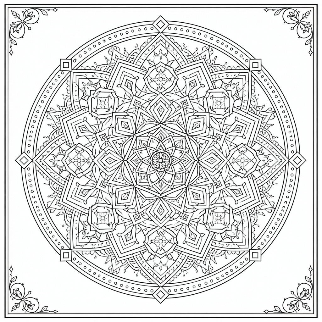 PlotTwist Mandalas Adult Coloring book