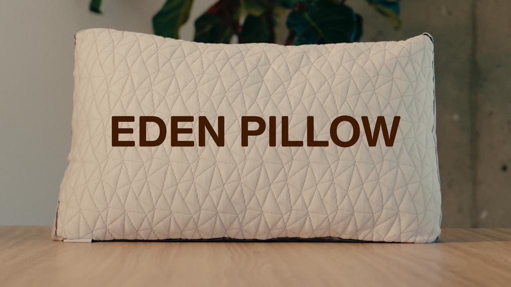 Coop Home Goods Eden Bed Pillow Queen Size for Sleeping on Back, Stomach and Side Sleeper- Medium Soft Memory Foam Cooling Gel - CertiPUR-US/GREENGUARD Gold