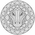 Printable Gator Mandala