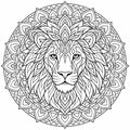 Printable Lion Mandala