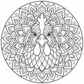 Printable Chicken Mandala