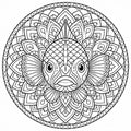 Printable Fish Mandala
