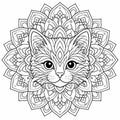 Printable Cat Mandala